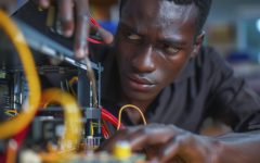 man-engaged-household-task